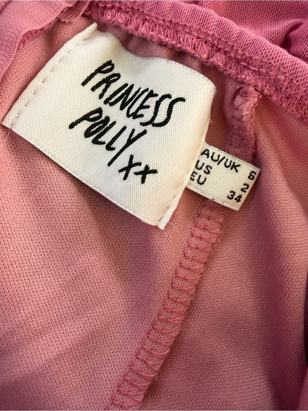 Princess Polly Off-Shoulder Ruched Pink Bodysuit - Picture 3 of 3